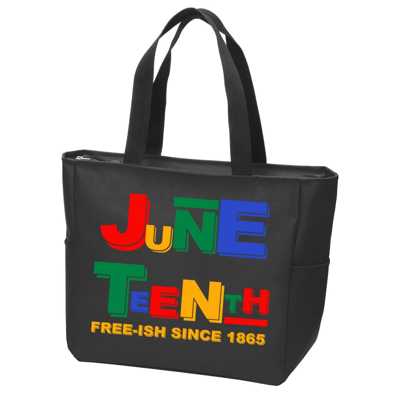 Juneteenth Free-ish Since 1865 Zip Tote Bag