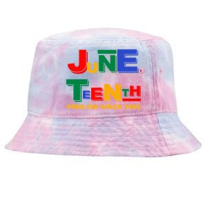 Juneteenth Free-ish Since 1865 Tie-Dyed Bucket Hat