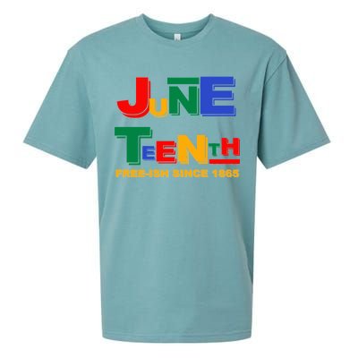 Juneteenth Free-ish Since 1865 Sueded Cloud Jersey T-Shirt