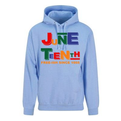 Juneteenth Free-ish Since 1865 Unisex Surf Hoodie