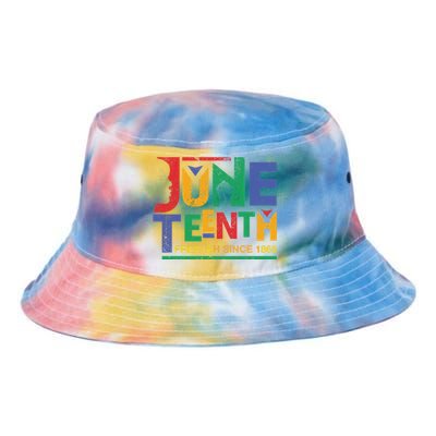 Juneteenth Free-ish Since 1865 African Color Tie Dye Newport Bucket Hat