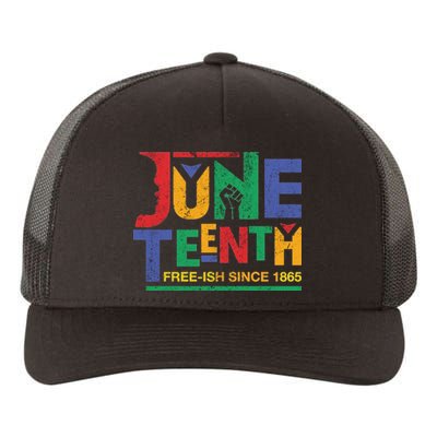 Juneteenth Free-ish Since 1865 African Color Yupoong Adult 5-Panel Trucker Hat