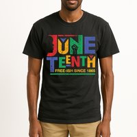 Juneteenth Free-ish Since 1865 African Color Tall T-Shirt