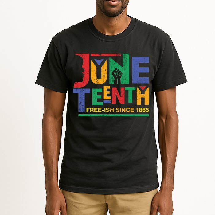Juneteenth Free-ish Since 1865 African Color Tall T-Shirt