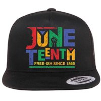 Juneteenth Free-ish Since 1865 African Color Flatbill Hat