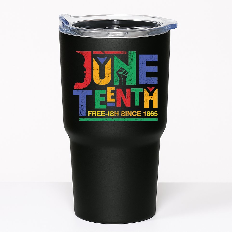 Juneteenth Free-ish Since 1865 African Color Tumbler