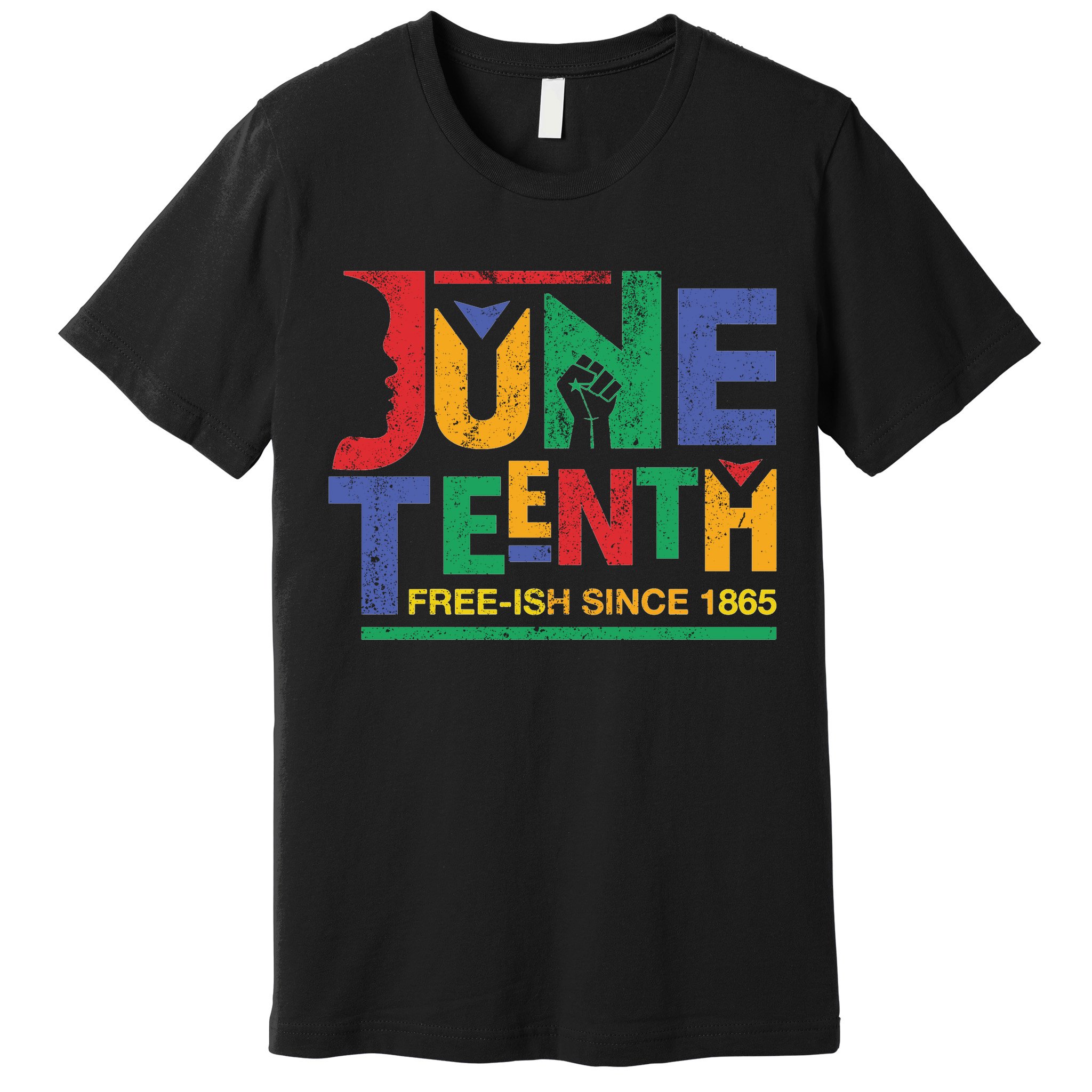 Juneteenth Free-ish Since 1865 African Color Premium T-Shirt