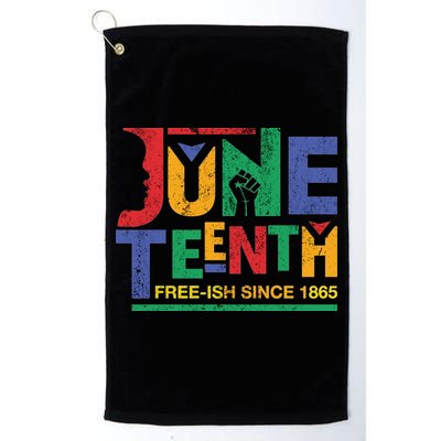 Juneteenth Free-ish Since 1865 African Color Golf Towel