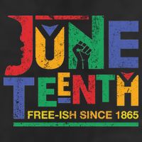 Juneteenth Free-ish Since 1865 African Color Golf Towel