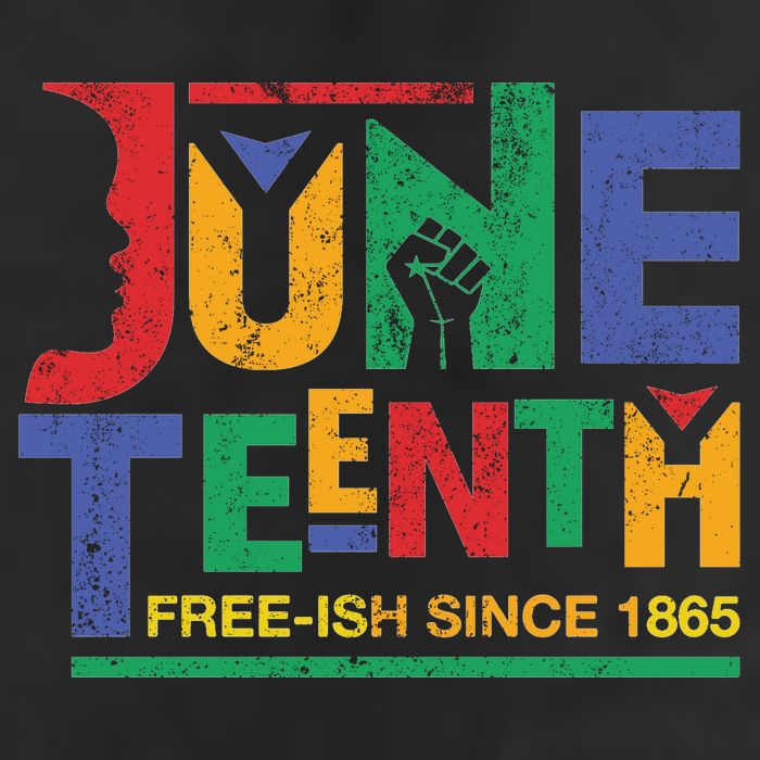 Juneteenth Free-ish Since 1865 African Color Golf Towel