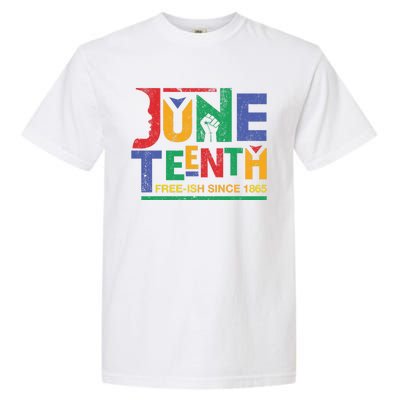 Juneteenth Free-ish Since 1865 African Color Garment-Dyed Heavyweight T-Shirt