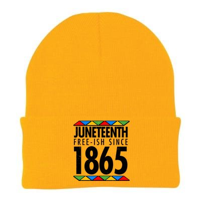 Juneteenth Free-ish Since 1865 African Colors Knit Cap Winter Beanie