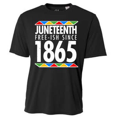 Juneteenth Free-ish Since 1865 African Colors Cooling Performance Crew T-Shirt