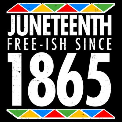 Juneteenth Free-ish Since 1865 African Colors T-Shirt