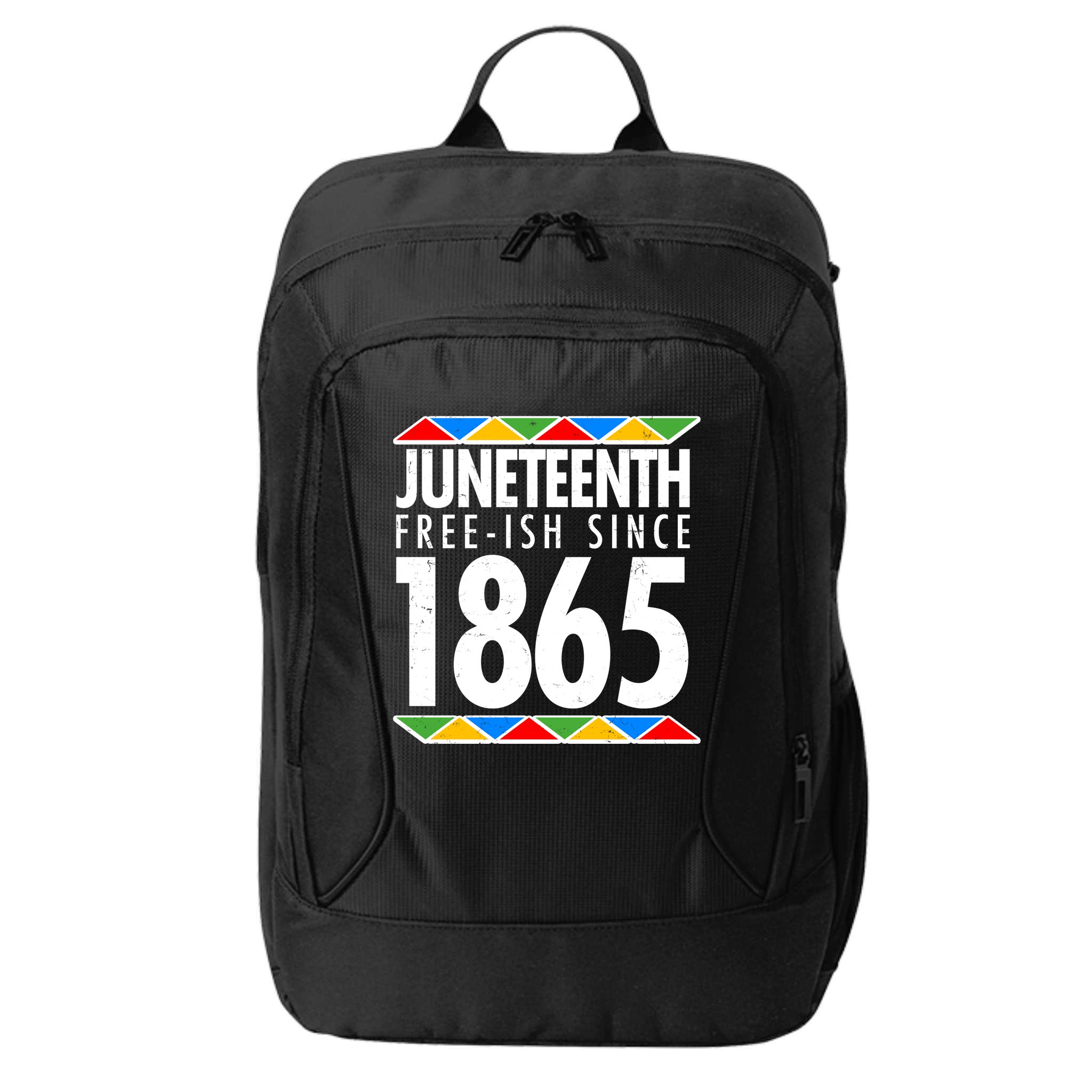 Juneteenth Free-ish Since 1865 African Colors City Backpack