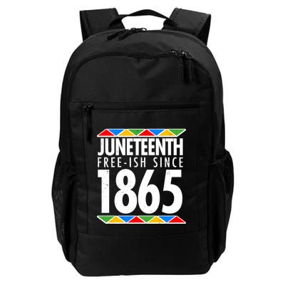 Juneteenth Free-ish Since 1865 African Colors Backpack