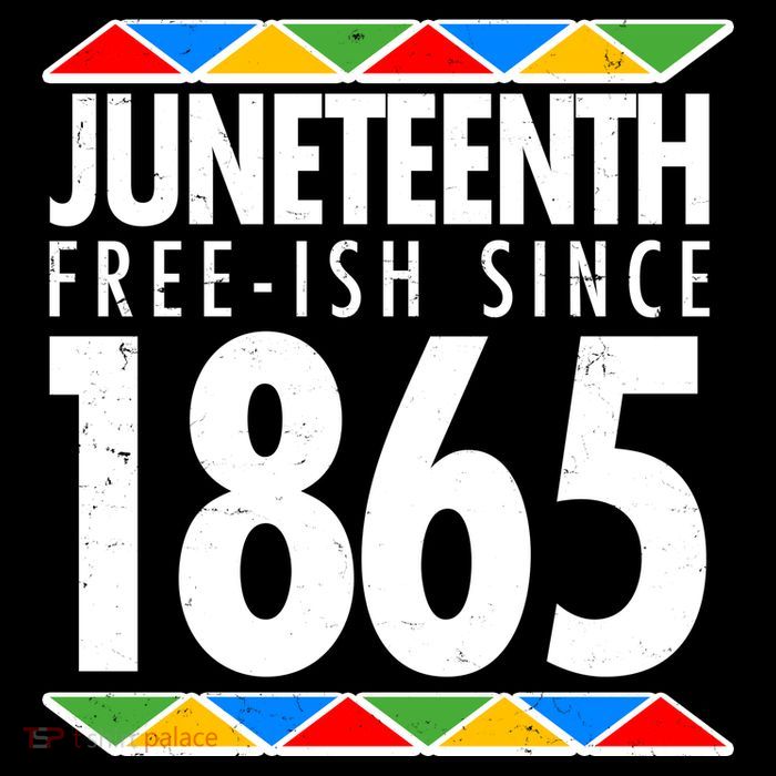 Juneteenth Free-ish Since 1865 African Colors Button