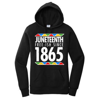 Juneteenth Free-ish Since 1865 African Colors Women's Pullover Hoodie