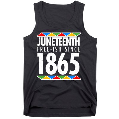 Juneteenth Free-ish Since 1865 African Colors Tank Top