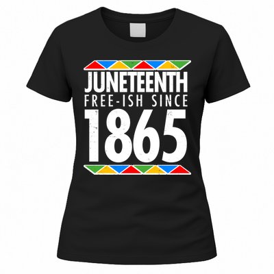 Juneteenth Free-ish Since 1865 African Colors Women's T-Shirt