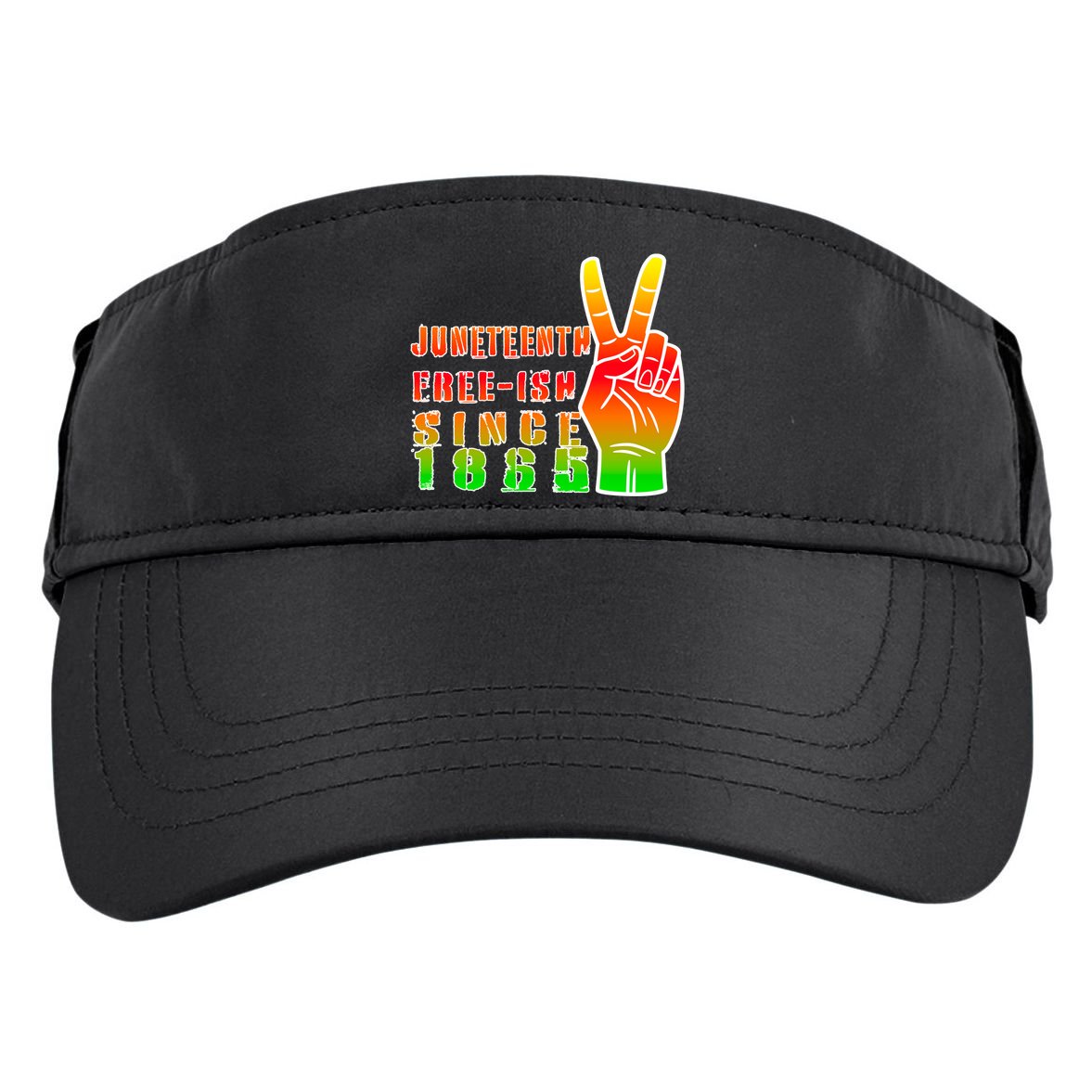 Juneteenth Freedom Day African American June 19th 1965 Adult Drive Performance Visor