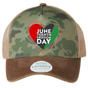 Juneteenth Freedom Day Heart Traditional Colors Legacy Tie Dye Trucker Hat