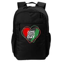 Juneteenth Freedom Day Heart Traditional Colors Daily Commute Backpack