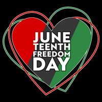 Juneteenth Freedom Day Heart Traditional Colors Kids T-Shirt