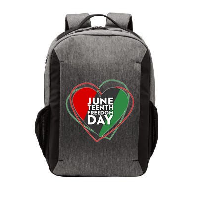 Juneteenth Freedom Day Heart Traditional Colors Vector Backpack