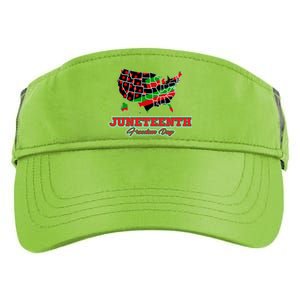 Juneteenth Freedom Day USA Adult Drive Performance Visor