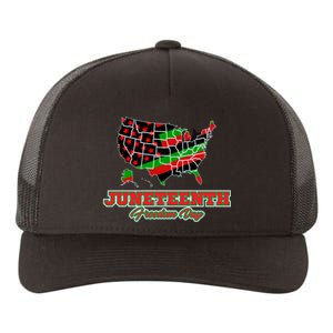 Juneteenth Freedom Day USA Yupoong Adult 5-Panel Trucker Hat