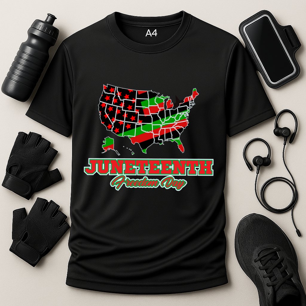 Juneteenth Freedom Day USA Cooling Performance Crew T-Shirt