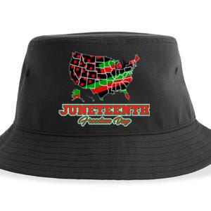 Juneteenth Freedom Day USA Sustainable Bucket Hat