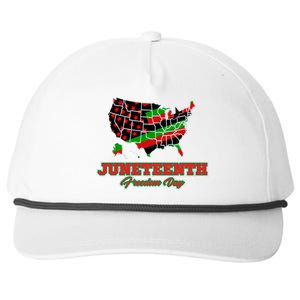 Juneteenth Freedom Day USA Snapback Five-Panel Rope Hat