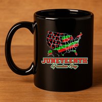 Juneteenth Freedom Day USA 11oz C Handle Ceramic Mug