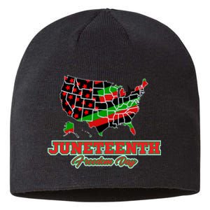 Juneteenth Freedom Day USA Sustainable Beanie