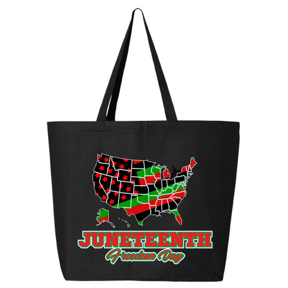 Juneteenth Freedom Day USA 25L Jumbo Tote