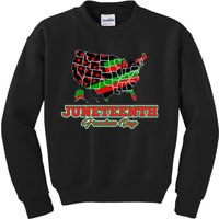 Juneteenth Freedom Day USA Kids Sweatshirt