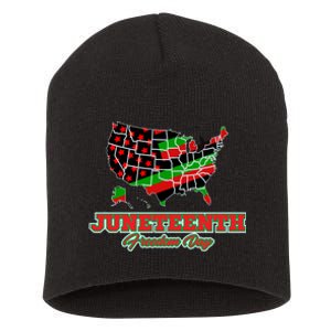 Juneteenth Freedom Day USA Short Acrylic Beanie