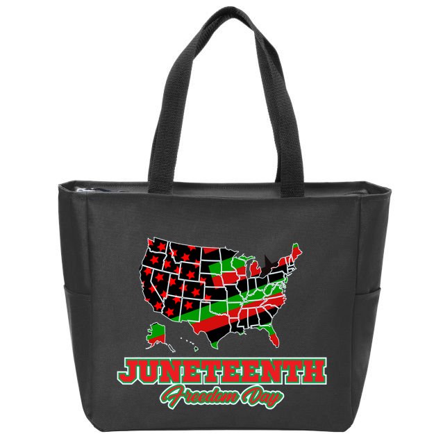 Juneteenth Freedom Day USA Zip Tote Bag