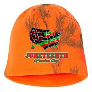 Juneteenth Freedom Day USA Kati - Camo Knit Beanie