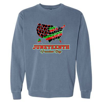 Juneteenth Freedom Day USA Garment-Dyed Sweatshirt