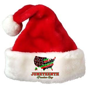 Juneteenth Freedom Day USA Premium Christmas Santa Hat