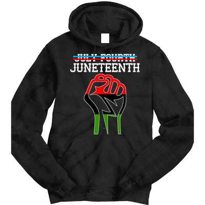 Juneteenth Freedom Fist Tie Dye Hoodie