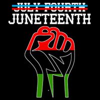 Juneteenth Freedom Fist Women's V-Neck T-Shirt