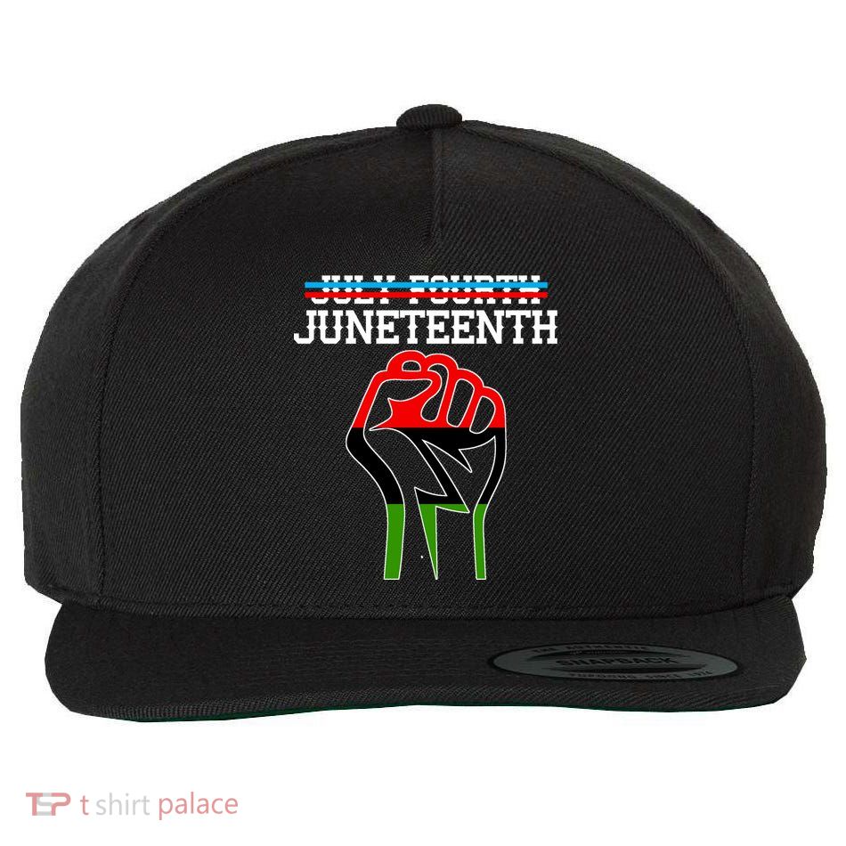 Juneteenth Freedom Fist Wool Snapback Cap