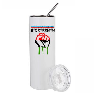 Juneteenth Freedom Fist Stainless Steel Tumbler