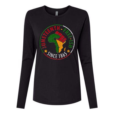 Juneteenth Freeish Since 1865 Womens Cotton Relaxed Long Sleeve T-Shirt