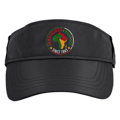 Juneteenth Freeish Since 1865 Adult Drive Performance Visor