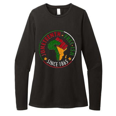 Juneteenth Freeish Since 1865 Womens CVC Long Sleeve Shirt